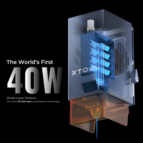 XTOOL D1 Pro 40W Laser Module Kit_RED